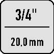 Symbolbild für Steckschlüsseleinsatz 55 3/4 Zoll 6-kant SW 36mm L.60mm STAHLWILLE