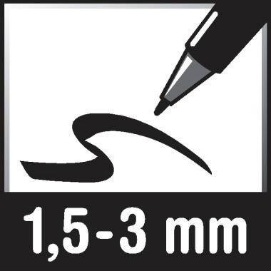 Boardmarker TZ1 1,5-3mm Rundspitze rot-6