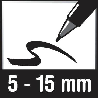 Symbolbild für Permanentmarker 850 5-16mm Keilspitze nachfüllbar rt