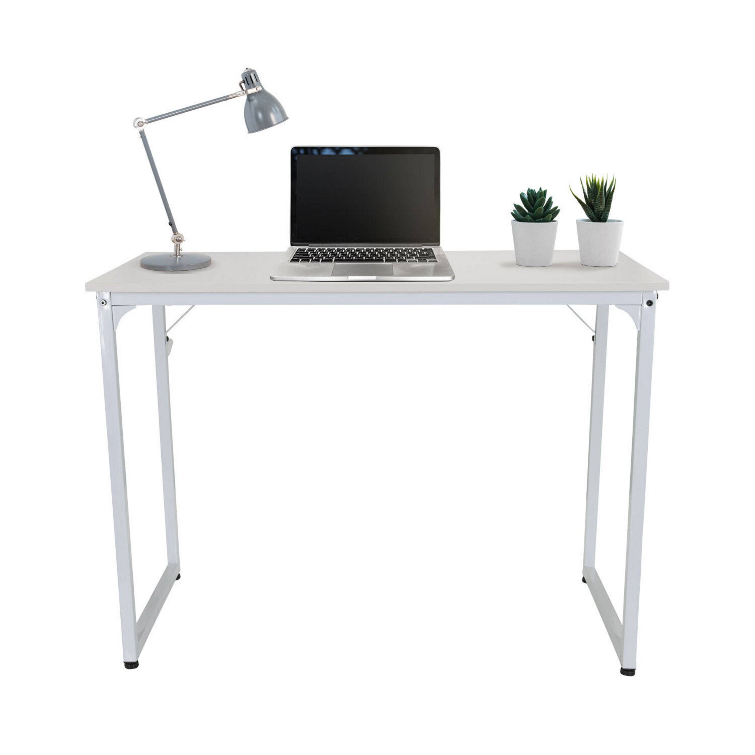 Schreibtisch Computertisch WORKSPACE I 100 x 50 weiß hjh OFFICE-0