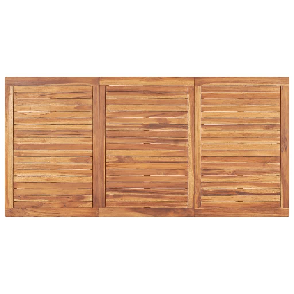 vidaXL Garten-Esstisch 180x90x77 cm Massivholz Teak-3
