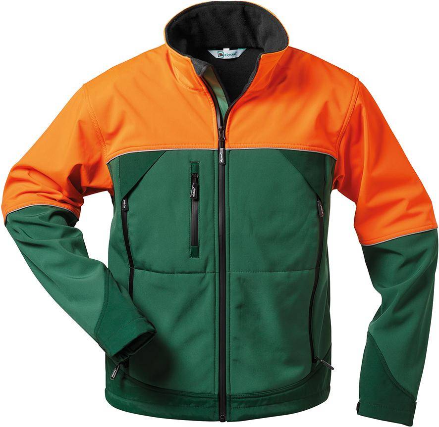 Forstjacke Sanddorn, Softshell,Gr.M,grünorange-0