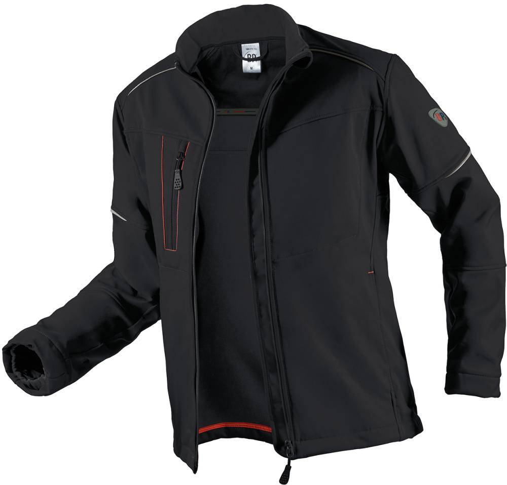 Softshelljacke 1868 572, Gr. XL, schwarz