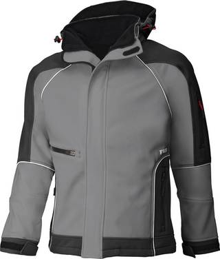 Softshell-Jacke WALTER grau-schwarz XL FHB