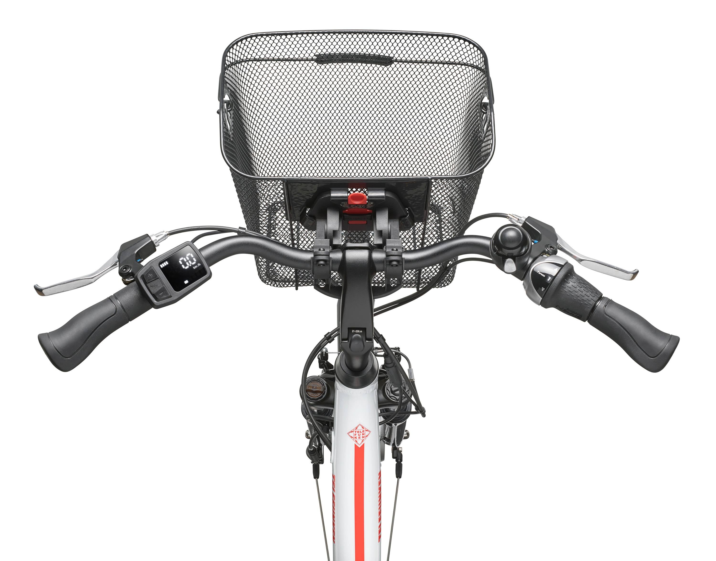 Telefunken City E-Bike | Elektrofahrrad 28 Zoll | 7-Gang Nabenschaltung | Frontmotor | 536,5Wh Akku | EBike Pedelec-3