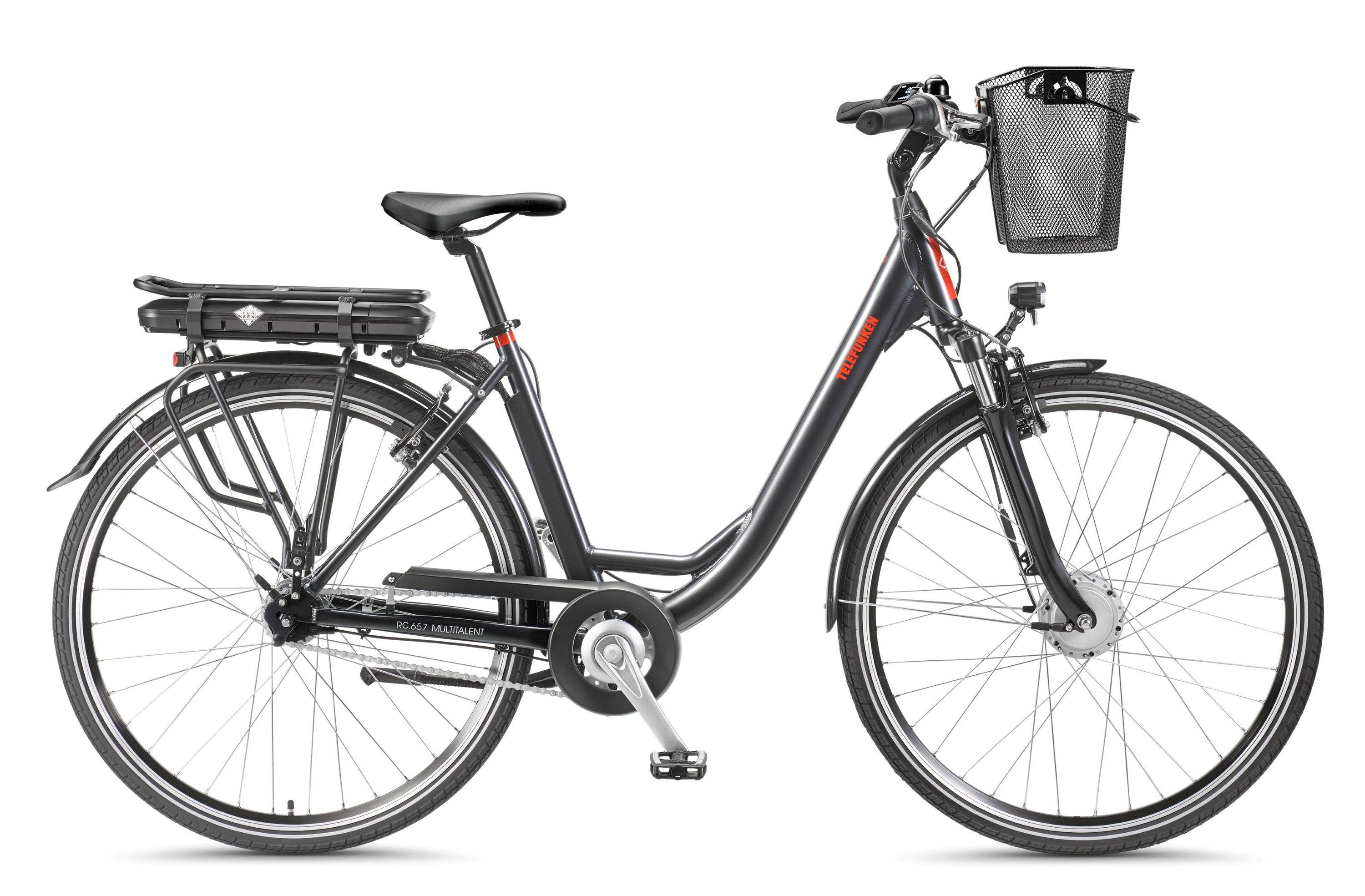 Telefunken City E-Bike | Elektrofahrrad 28 Zoll | 7-Gang Nabenschaltung | Frontmotor | 536,5Wh Akku | EBike Pedelec-1