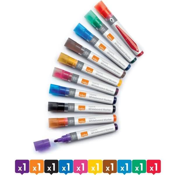Boardmarker Liquid Ink Rundspitze VE=10 Stück sortiert-1