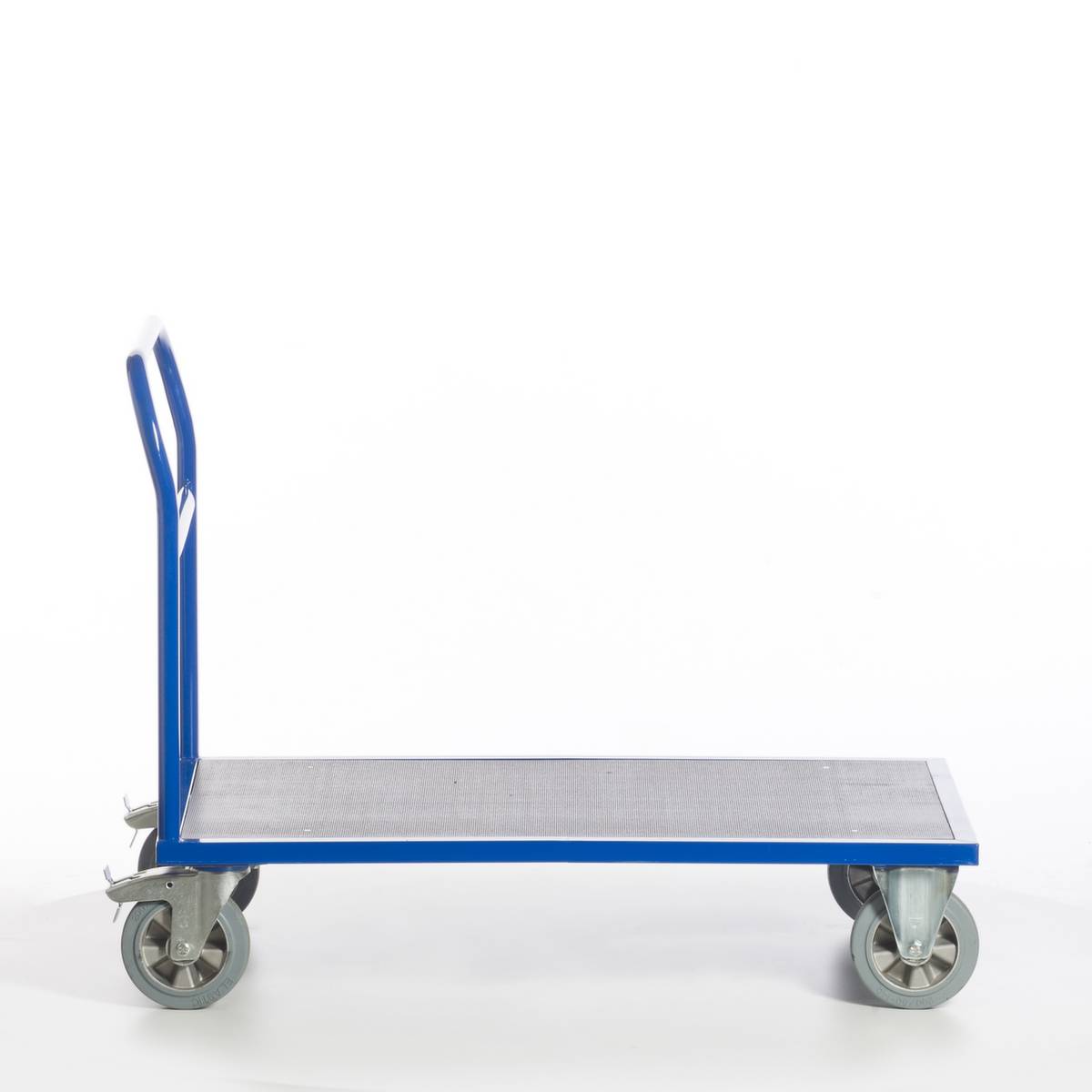 Schiebebügelwagen,Tragl. 1200kg,Ladefl. LxB 1600x800mm,Siebdruckplatteplatte,rutschsicher,1 Stirnwand (offen)-0