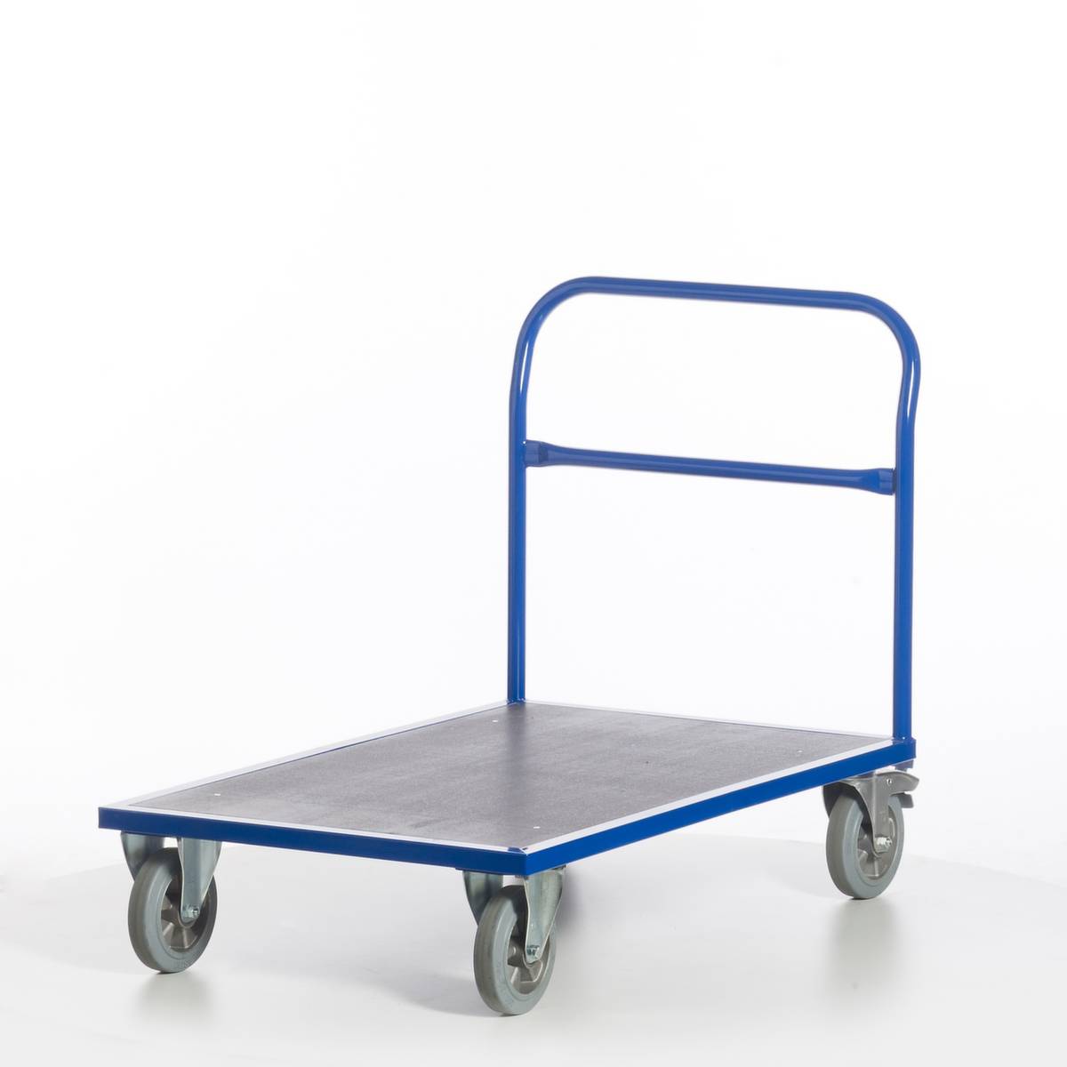 Schiebebügelwagen,Tragl. 1200kg,Ladefl. LxB 1600x800mm,Siebdruckplatteplatte,rutschsicher,1 Stirnwand (offen)-5
