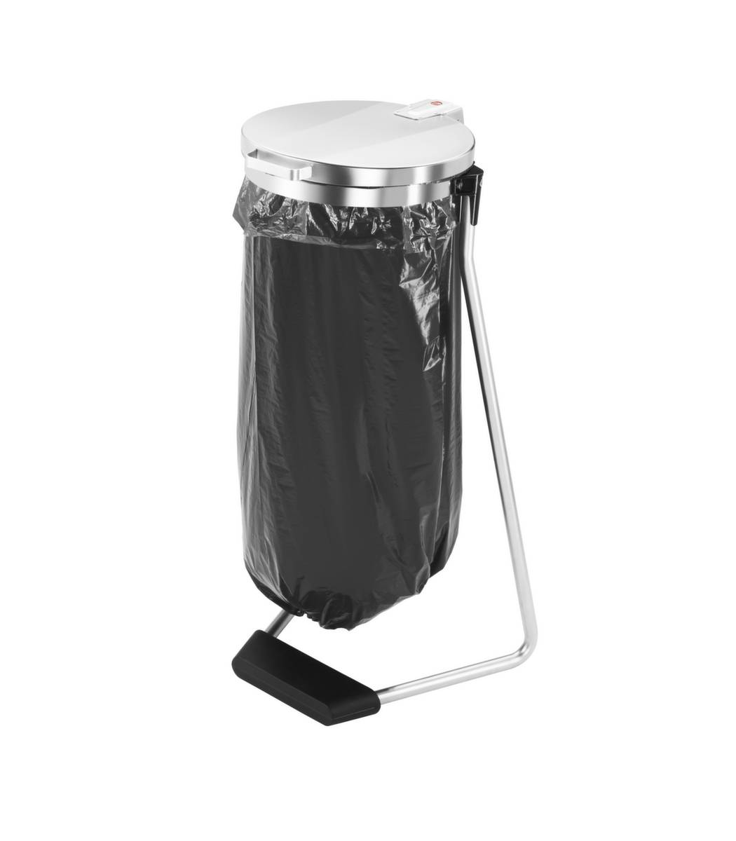 Müllsackständer,f. 1x120l,HxBxT 990x500x450mm,Gestell verzinkt,Deckel verzinkt,Standfuß-0