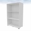 Büroregal,HxBxT 1310x860x450mm,2xHolzboden,3 OH,Korpus weiß
