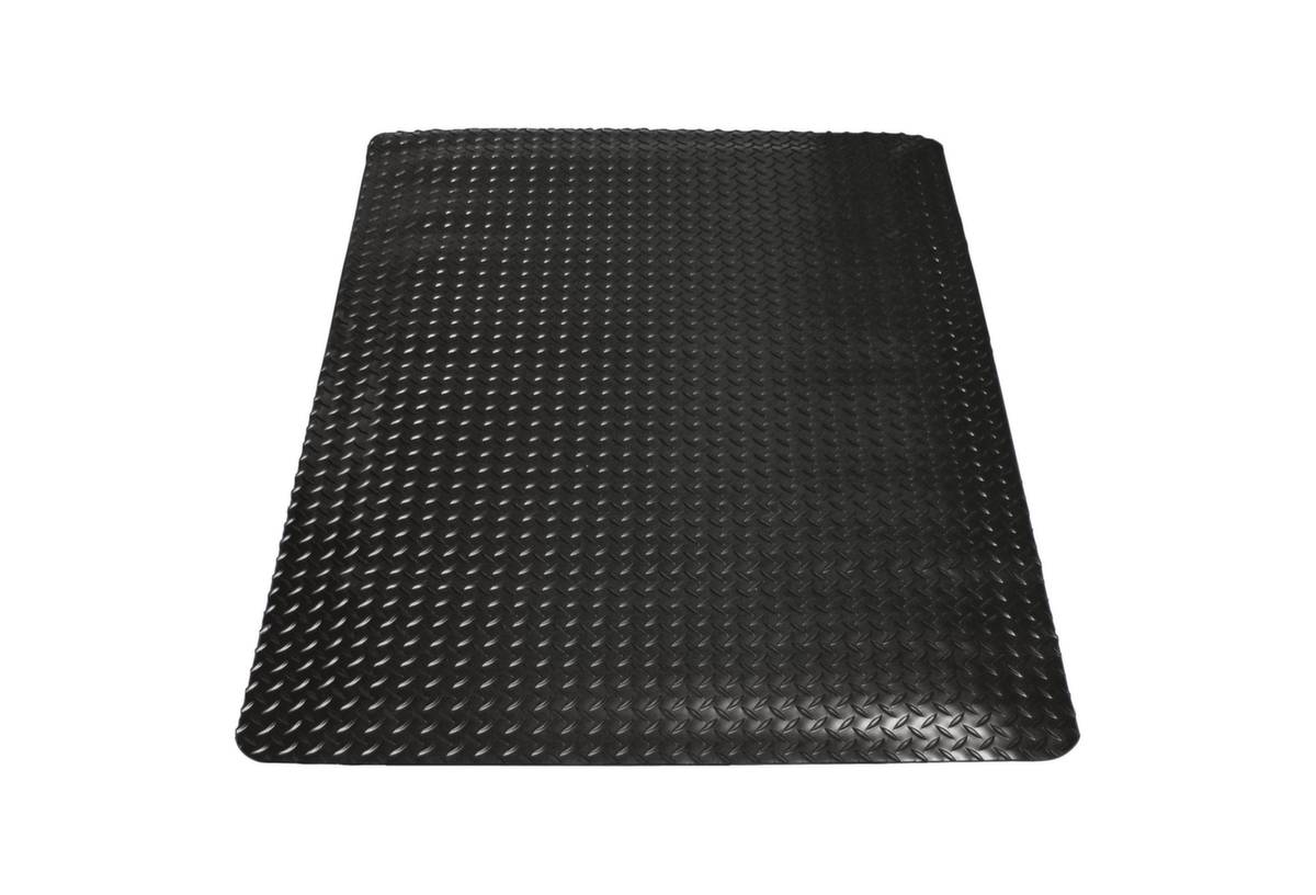 Arbeitsplatz-Bodenbelag,Matte,LxB 1500x900mm,PVC,Rauten-Profil,fördert Entlastung von Rücken und Beinen-3