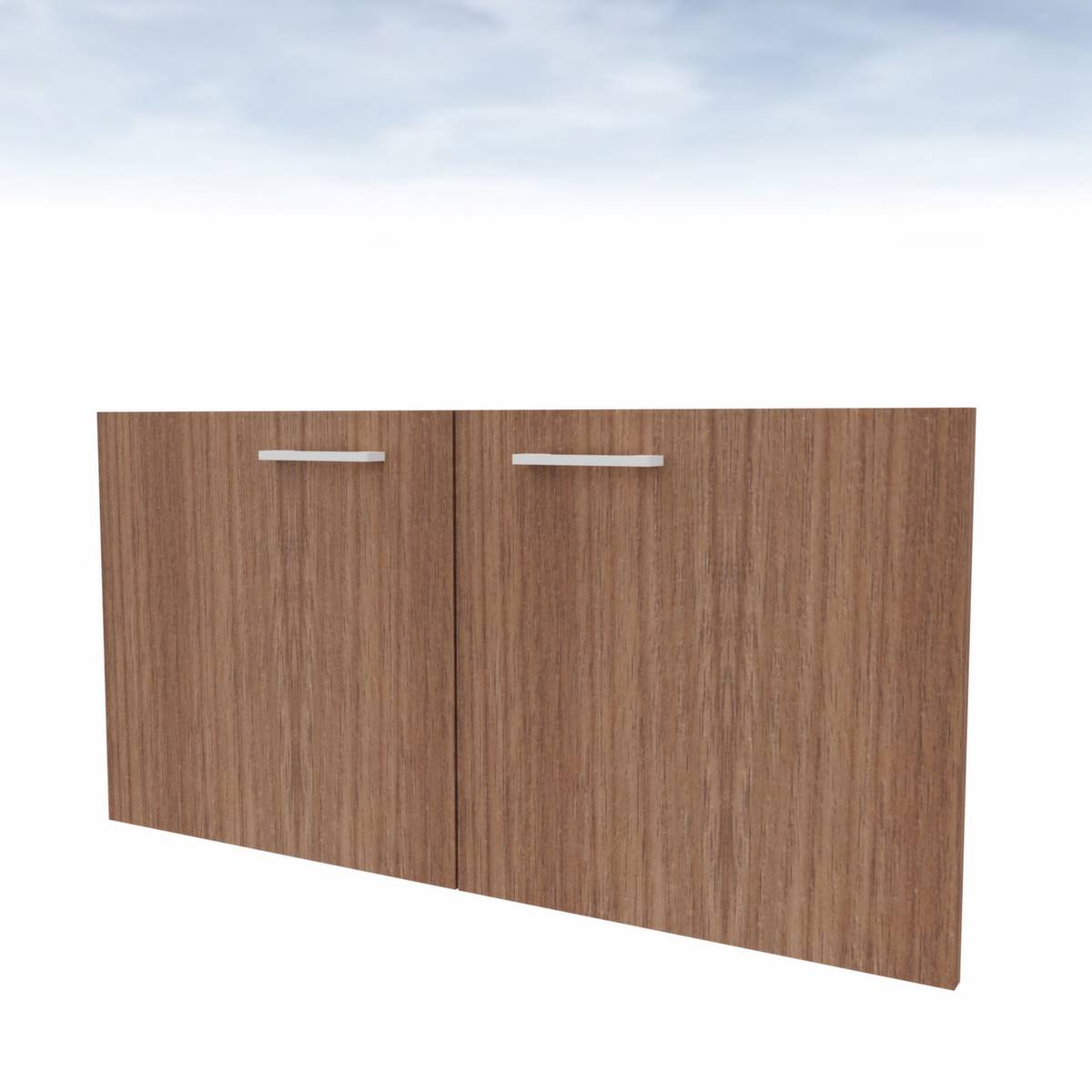 Doppel-Flügeltür,f. Raumteiler,1 OH,HxB 860x450mm,Holz,Nussbaum