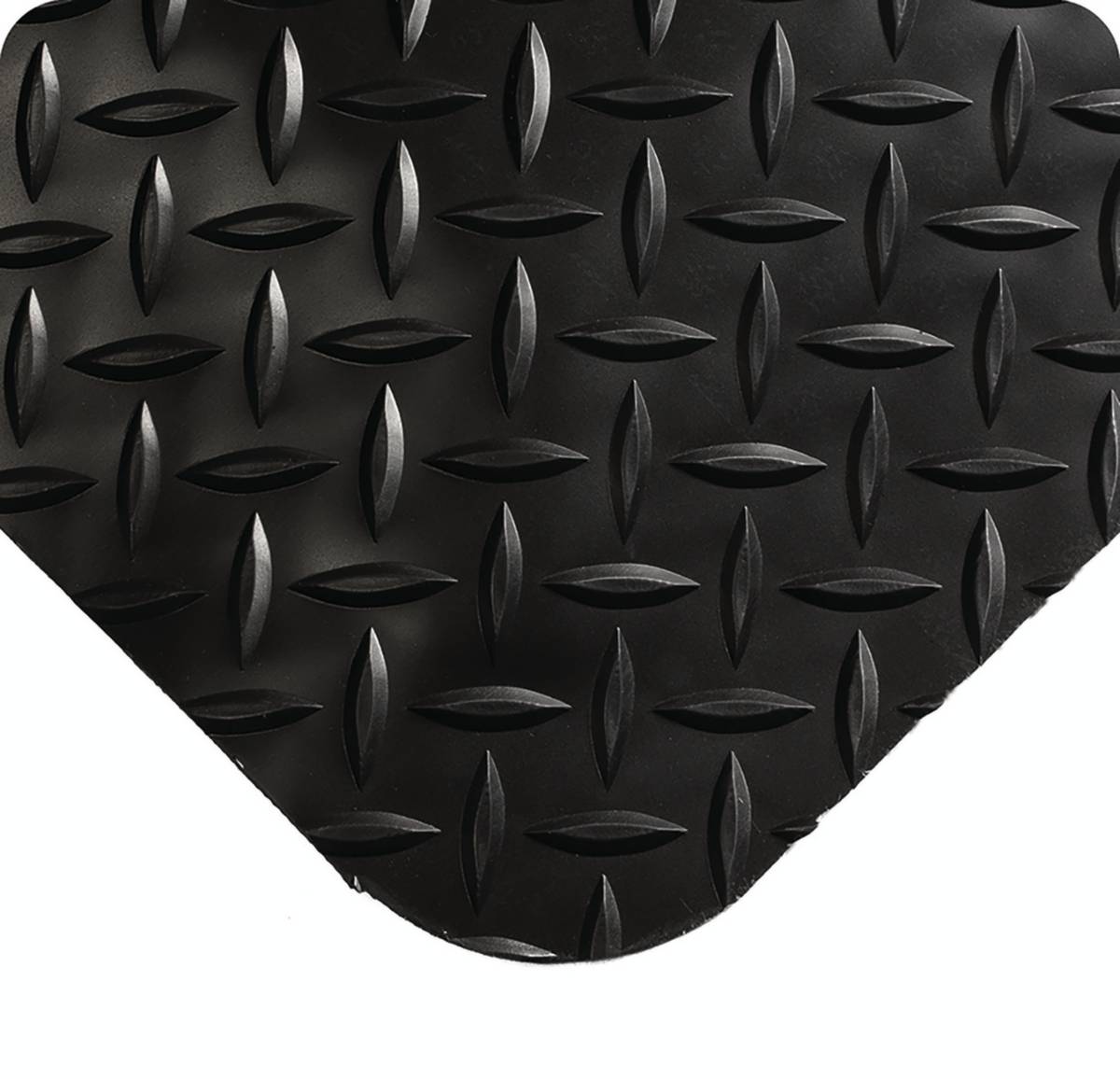 Arbeitsplatz-Bodenbelag,Matte,LxB 900x600mm,PVC,Rauten-Profil,fördert Entlastung von Rücken und Beinen-0