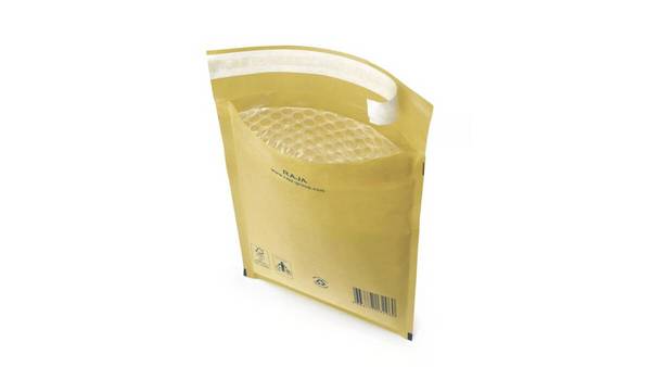 Luftpolster-Versandtasche,Luftpolster/Kraftpapier,braun,f. DIN A4,LxB innen 330x240mm,Haftklebung