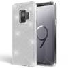 Samsung Galaxy S9 Hülle Handyhülle von NALIA, Glitzer Slim Case Cover Schutzhülle Silber
