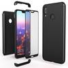 Huawei P20 Lite Hülle 360 Grad Handyhülle mit Displayschutz von NALIA, 360° Cover Schwarz