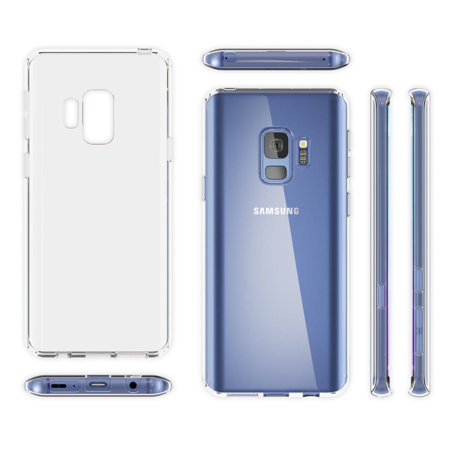 Samsung Galaxy S9 Hülle Handyhülle von NALIA, Slim Silikon Motiv Case Schutzhülle Flamingo Pink-4