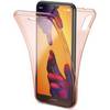 Huawei P20 Lite 360 Grad Handy Hülle von NALIA, Cover Etui Rundum Schutz Case Rose Gold