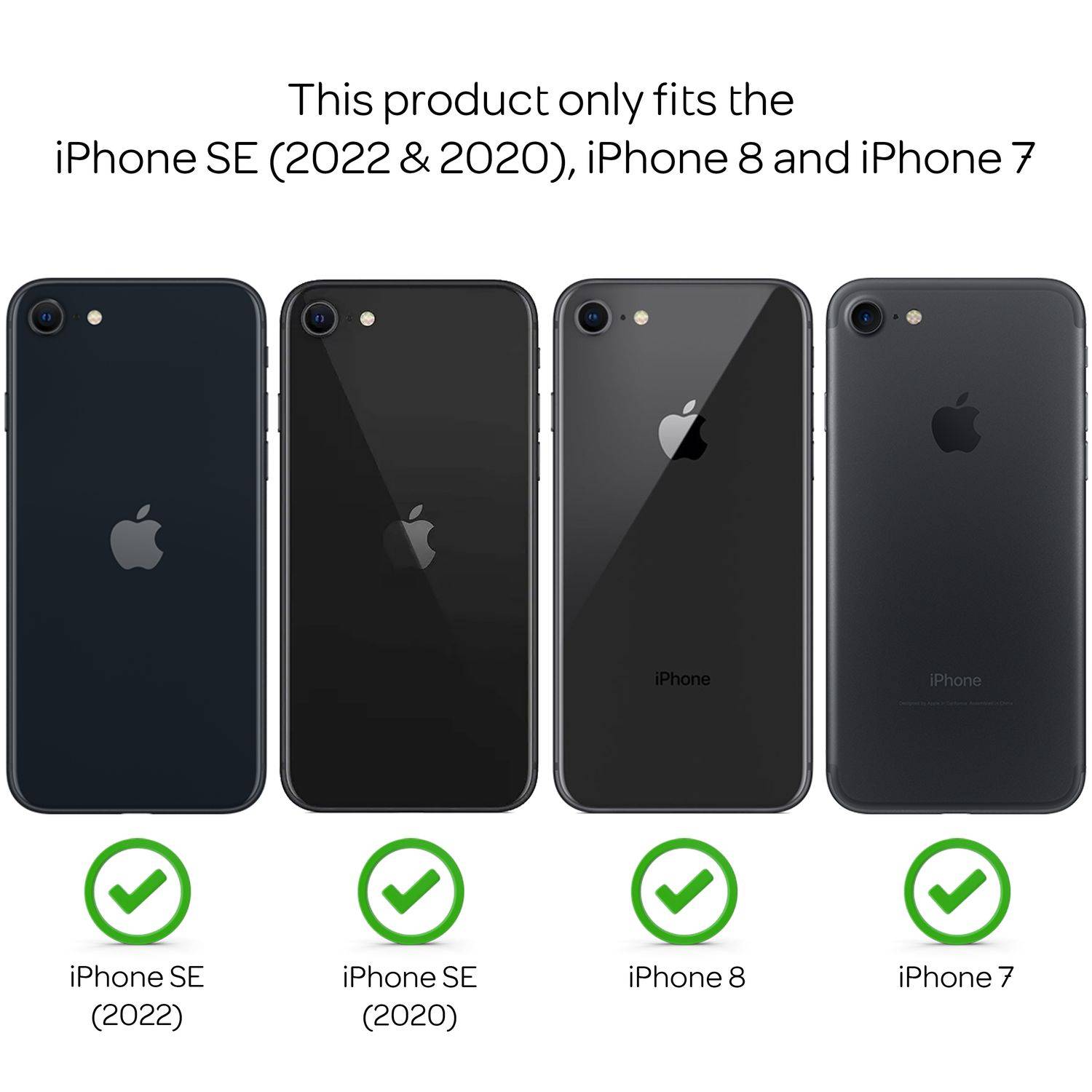NALIA 360° Handy Hülle für iPhone SE 2022 / SE 2020 / 8 / 7, Case Cover Schutz Transparent-6
