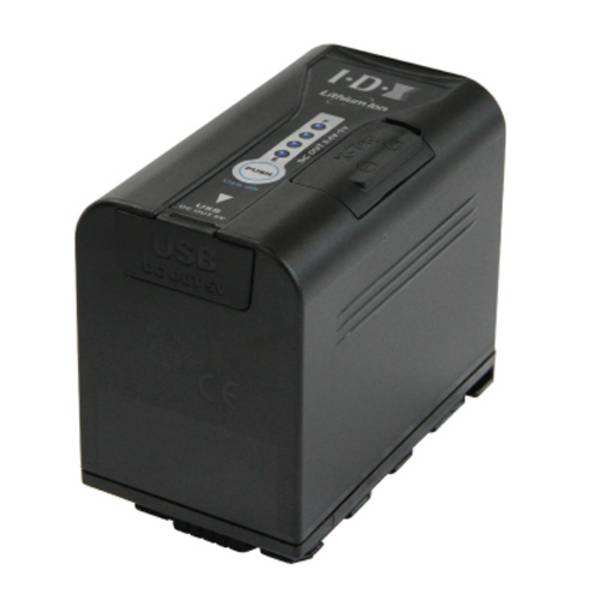 IDX SL-VBD64 - Li-Ionen Akku für Panasonic AG-DVX200 | HC-X1000 | AJ-PX-Serie | AU-EVA1 Camcorder (6.400mAh | 7.2V |