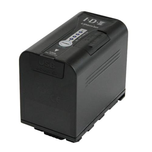 IDX SL-VBD64 - Li-Ionen Akku für Panasonic AG-DVX200 | HC-X1000 | AJ-PX-Serie | AU-EVA1 Camcorder (6.400mAh | 7.2V |-0