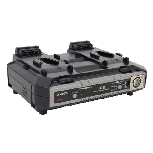 IDX VL-2000S - Kompaktes 2-Kanal Schnellladegerät für ENDURA V-Mount Akkus (4-pol XLR 100W | AC 100-240V | 50/60Hz |-0