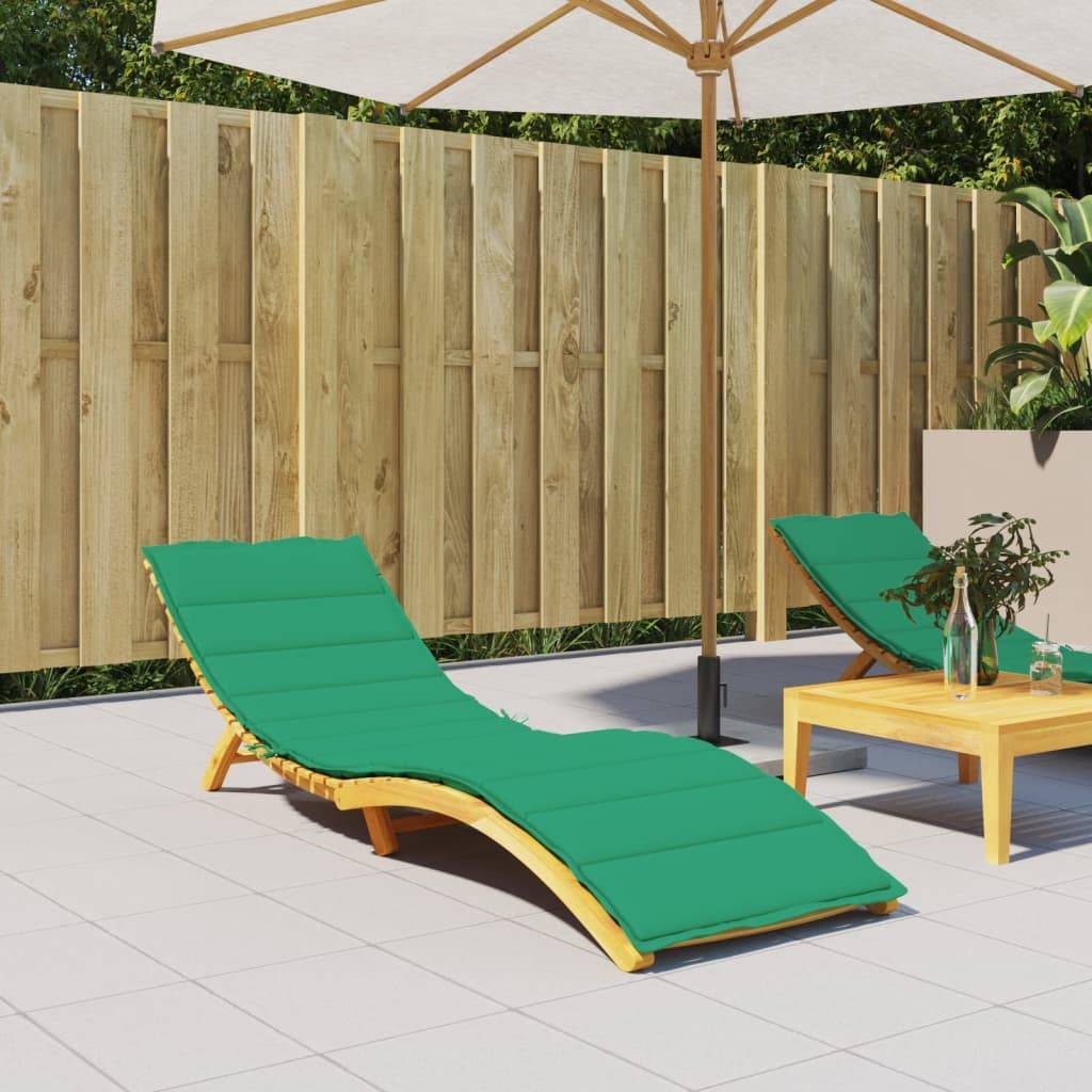 vidaXL Sonnenliegen-Auflage Grün 200x70x3 cm Oxford-Gewebe-0