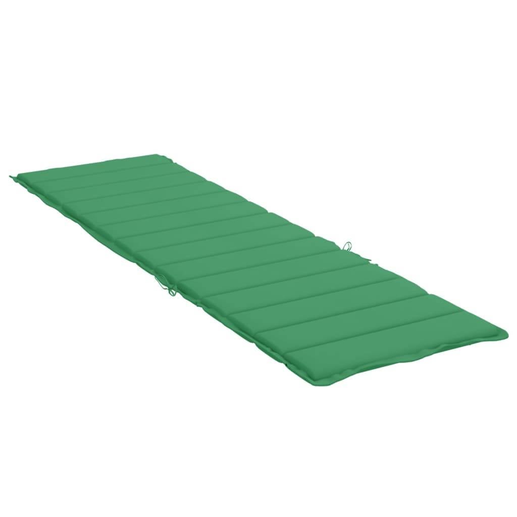 vidaXL Sonnenliegen-Auflage Grün 200x70x3 cm Oxford-Gewebe-1