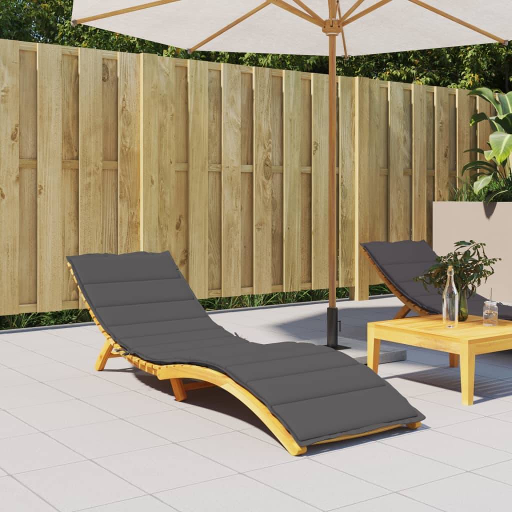 vidaXL Sonnenliegen-Auflage Anthrazit 200x70x3 cm Oxford-Gewebe-0