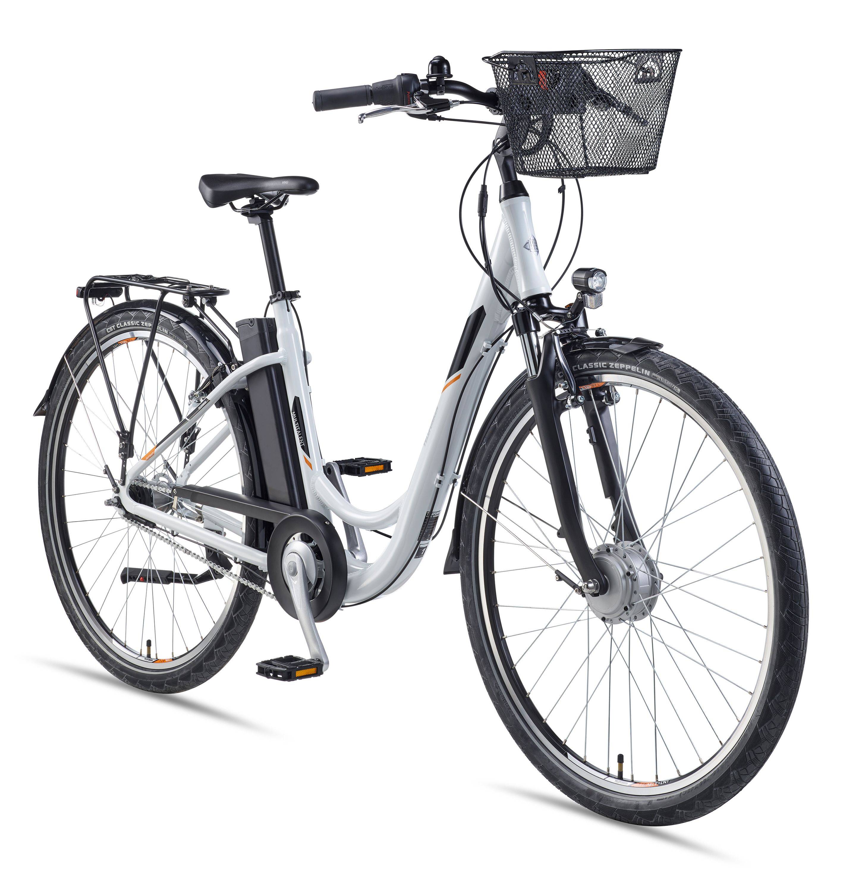 Telefunken E-Bike RC840 28 Zoll mit 7-Gang Shimano Nabenschaltung / Frontmotor 250W / Sitzrohrakku 536,5 Wh / weiß-0