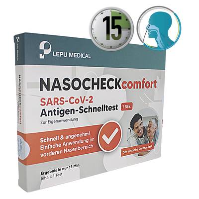 Antigentest zur Eigenanwendung (Selbsttest) LEPU NASOCHECK Comfort 1 St. SARS-CoV-2