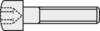 TOOLCRAFT 814164 Zylinderschrauben M4 10 mm Innensechskant DIN 912 Stahl 8.8 geschwärzt 1 St.