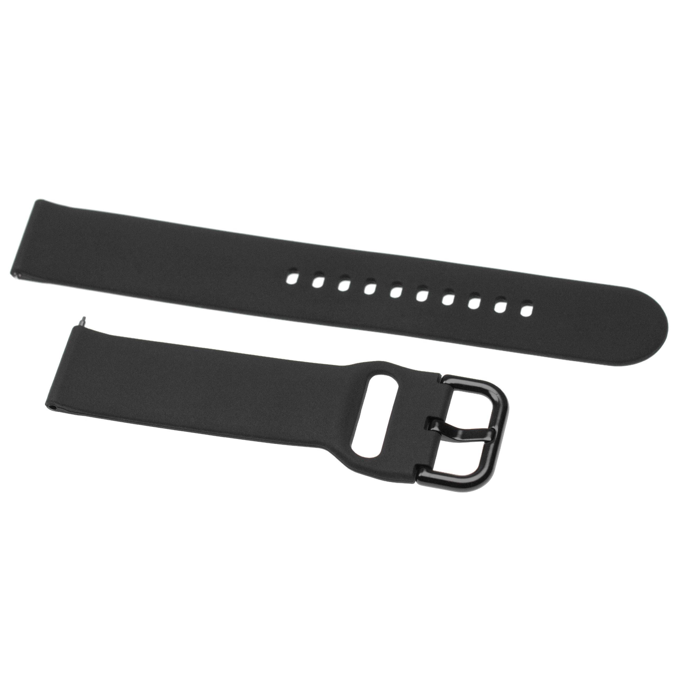 vhbw Ersatz Armband kompatibel mit Samsung Galaxy Watch Active 2 | SM-R830, SM-R820 Fitnessuhr, Smartwatch - 13 + 8,8 cm-1