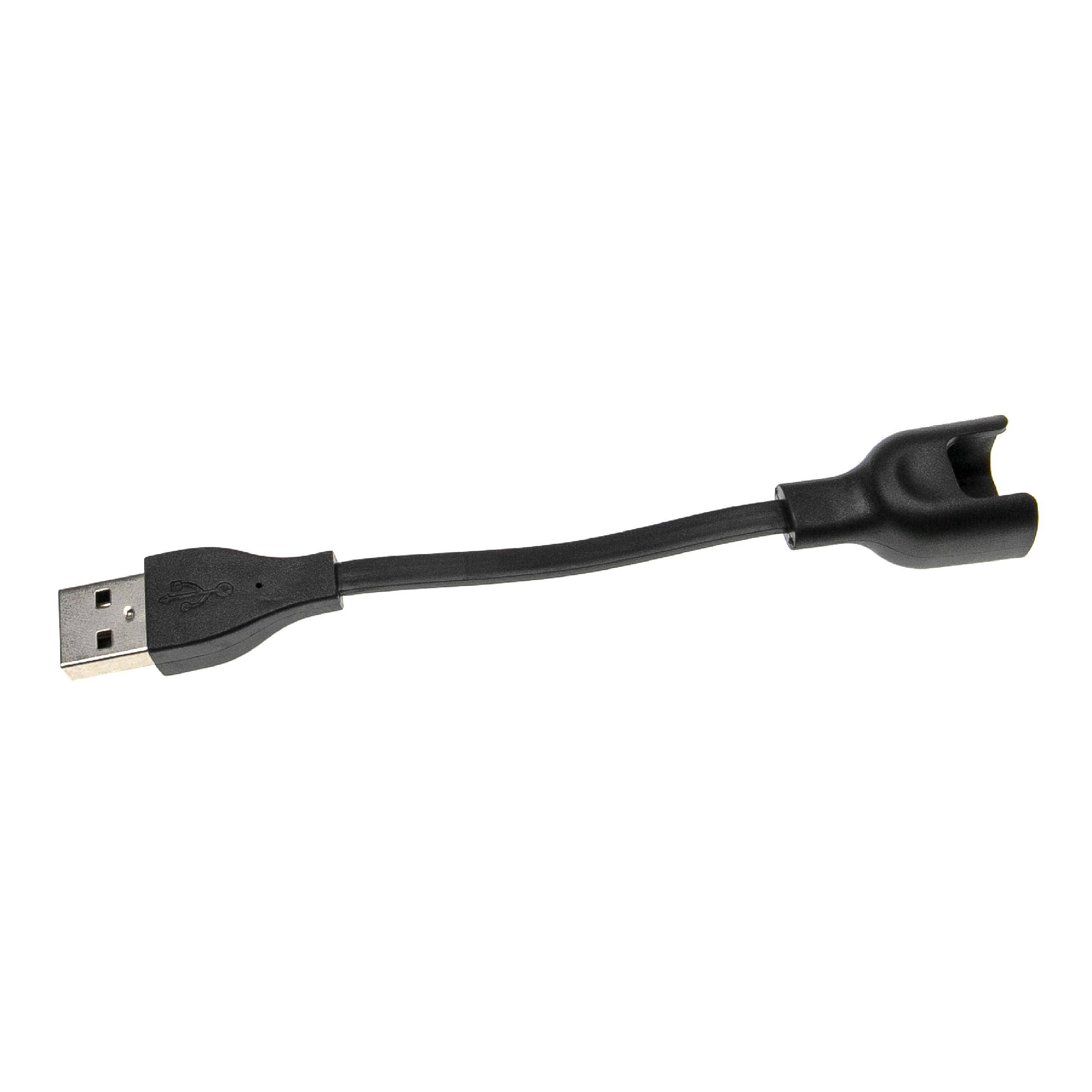 vhbw USB Ladekabel kompatibel mit Huawei Honor 5 | 4 Smartwatch Fitnesstracker - Ladestation Schwarz, 12,5 cm-0