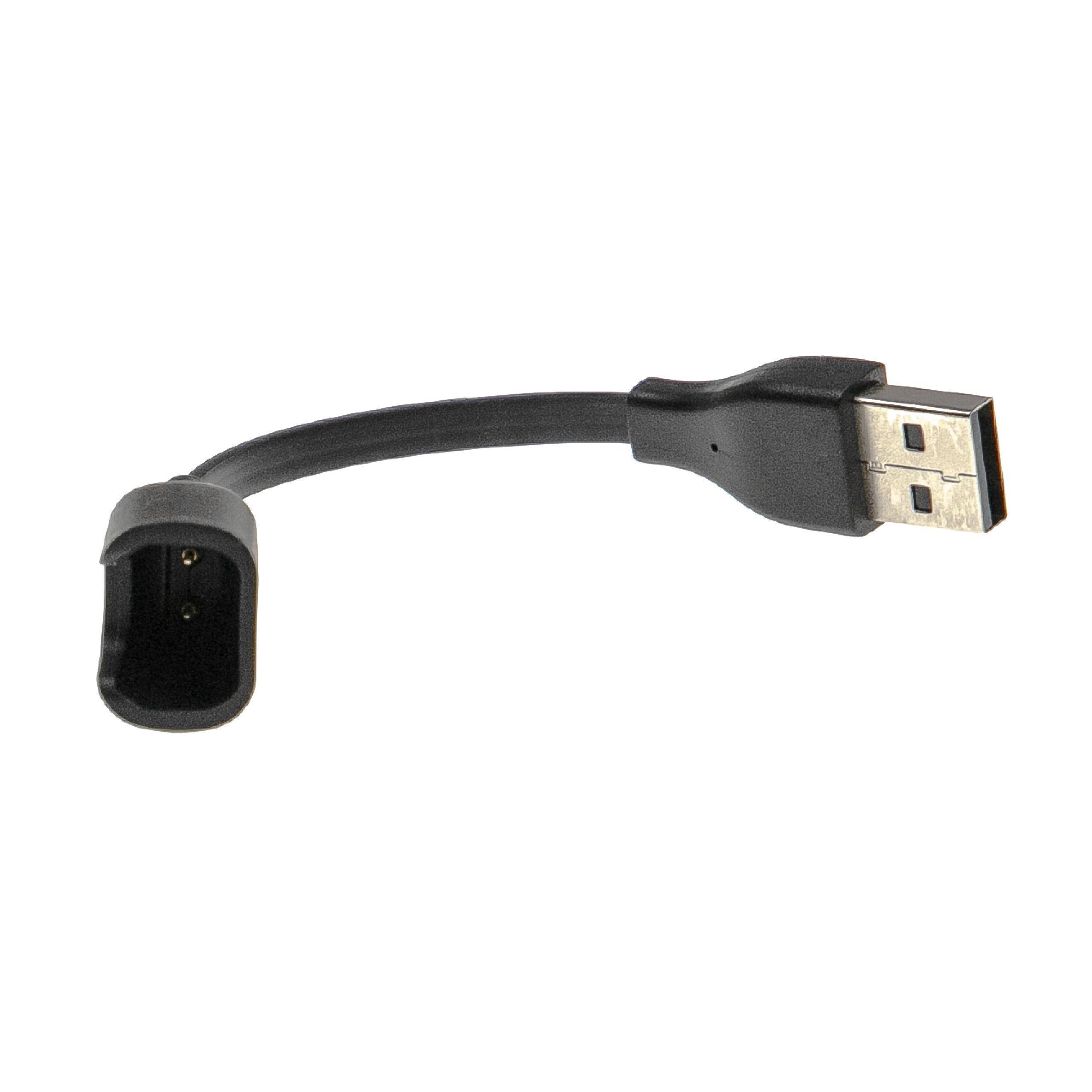 vhbw USB Ladekabel kompatibel mit Huawei Honor 5 | 4 Smartwatch Fitnesstracker - Ladestation Schwarz, 12,5 cm-2