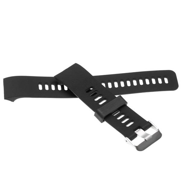 vhbw Ersatz Armband kompatibel mit Garmin Forerunner 35 | 30 Fitnessuhr, Smartwatch - 13,5 + 9,4 cm Silikon schwarz