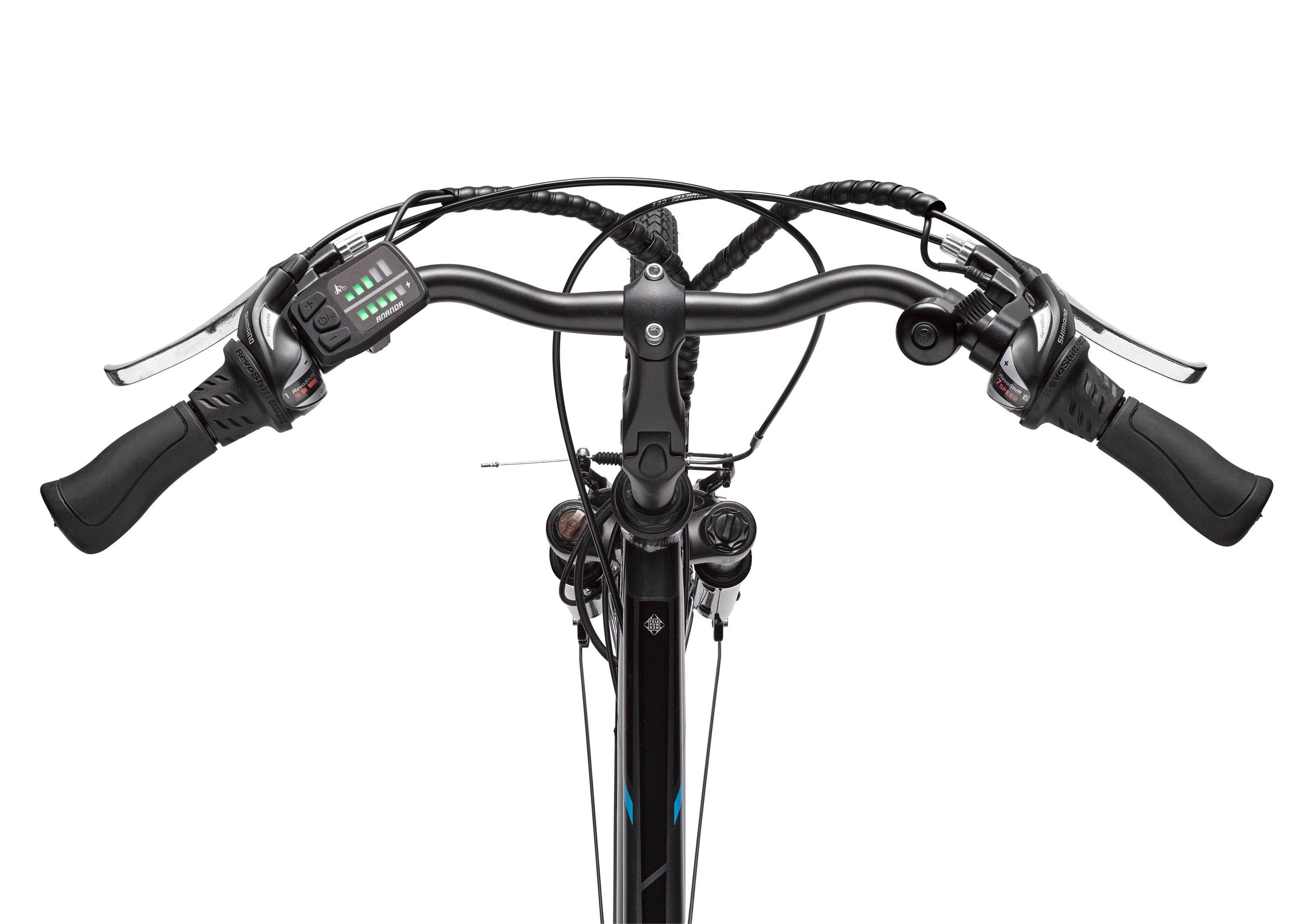 Telefunken E-Bike XT481 mit 21-Gang Shimano Kettenschaltung - Hinterrad-Motor 250W 10Ah, 36V Akku-3
