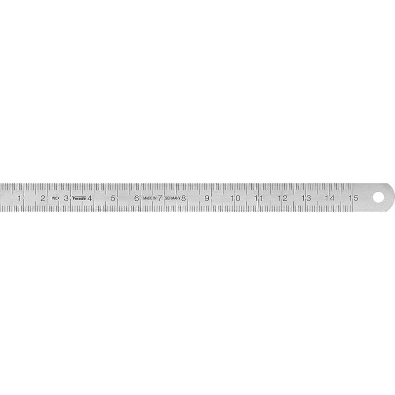 Stahlmaßstab 150 mm x 13 mm x 0,5 mm-0