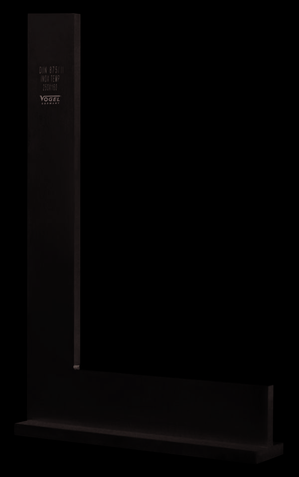 Werkstattwinkel DIN 875, GG 2, Normalstahl, 200 mm x 130 mm