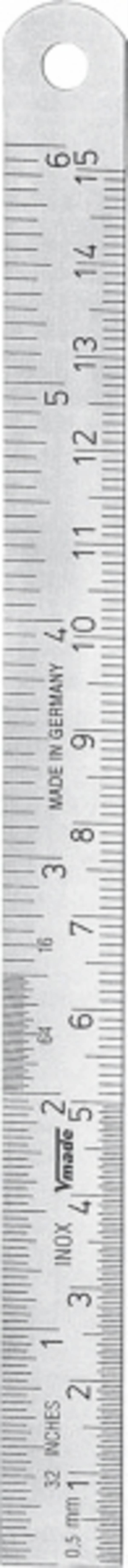 Stahlmaßstab 300 mm x 13 mm x 0,5 mm