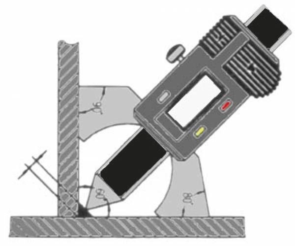 Digital-Schweißnahtlehre, mit Datenausgang RS 232 C, 0 - 20 mm / 0 - 0.8 inch-2