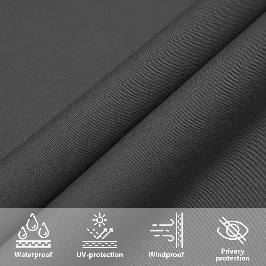 vidaXL Sonnensegel Oxford-Gewebe Dreieckig 5x6x6 m Anthrazit-2