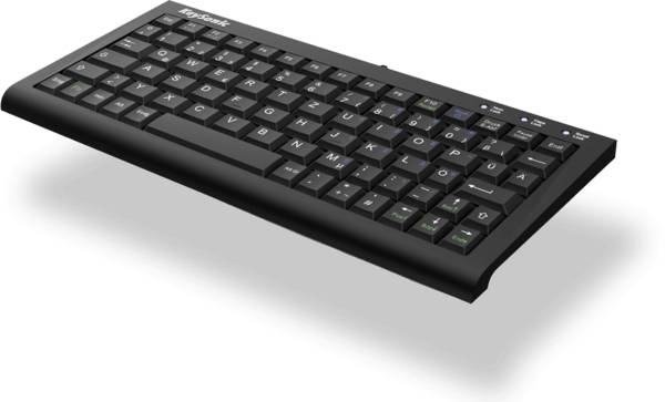 ACK-3401U (UK) Super-Mini-Tastatur, SoftSkin, USB, schwarz