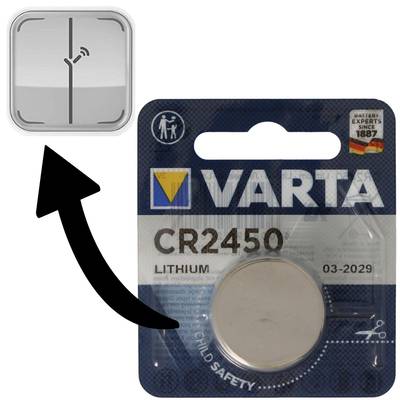 Batterie passend für Osram Lightify Switch Dimmschalter 1x Varta CR2450 Lithium Batterie IEC CR 2450
