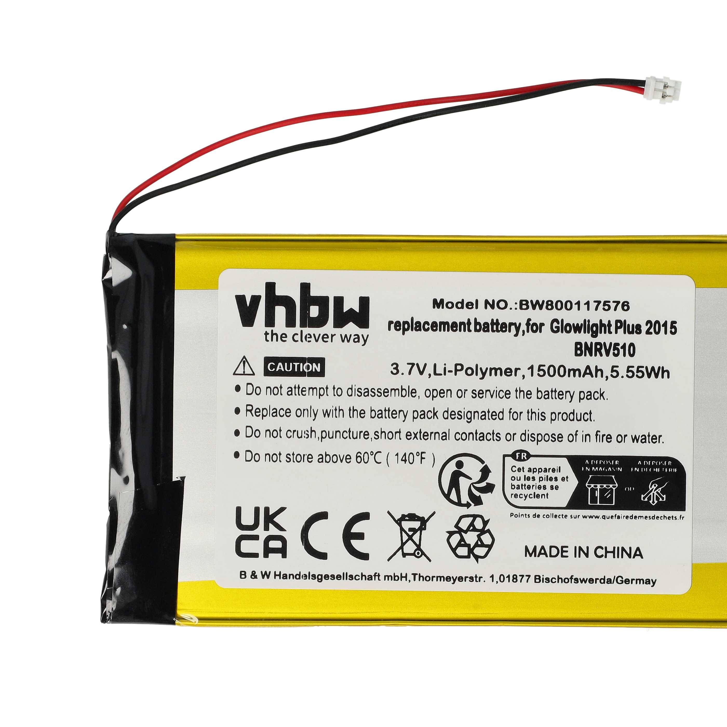 vhbw 1x Akku kompatibel mit Tolino Vision 3 HD eBook Reader | (1500 mAh, 3,7 V, Li-Polymer)-5