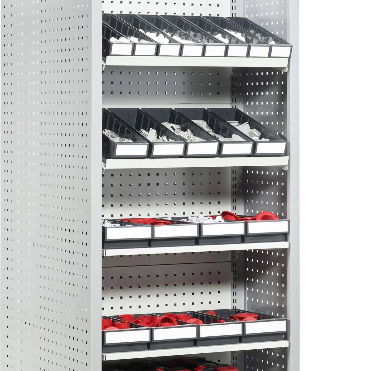 ESD-Regalkasten,HxBxT 82x186x400mm,PP,schwarz-1