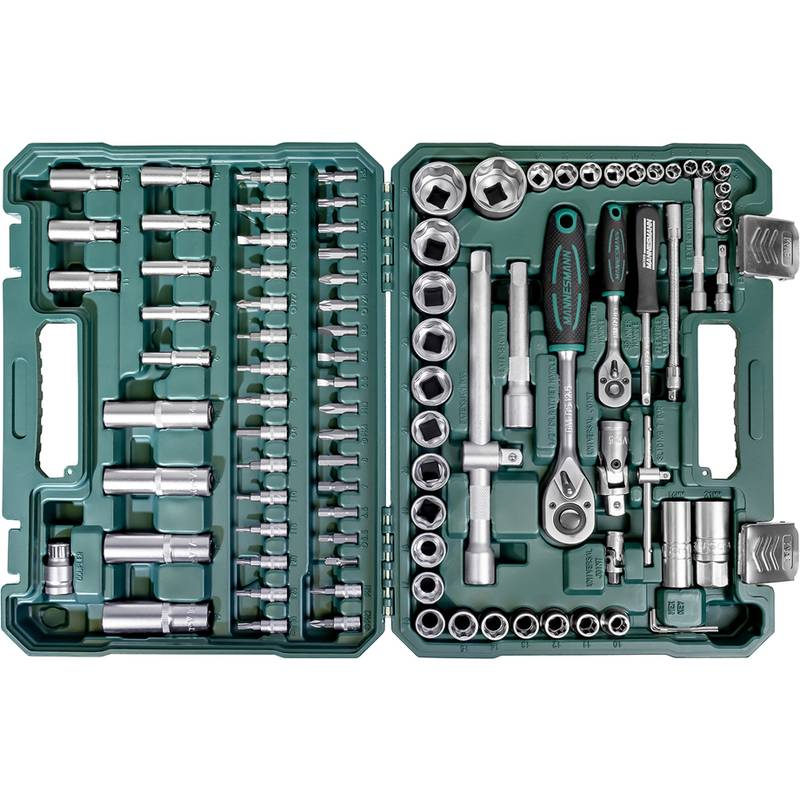 BRÜDER MANNESMANN Steckschlüssel-Satz 1/4" + 1/2", 94-teilig-0