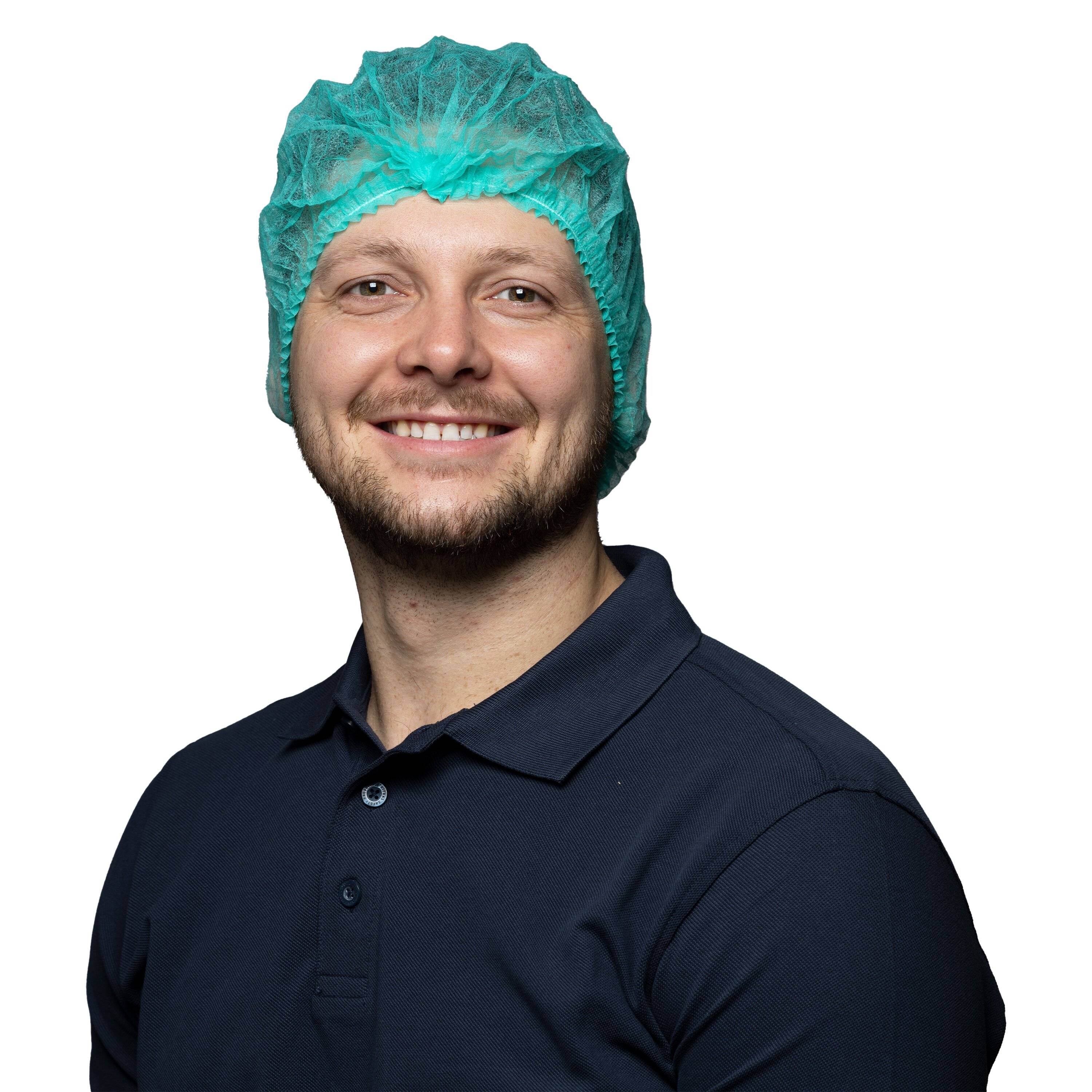 NITRAS Klipphaube, grün, Beutel à 100 Stück-1