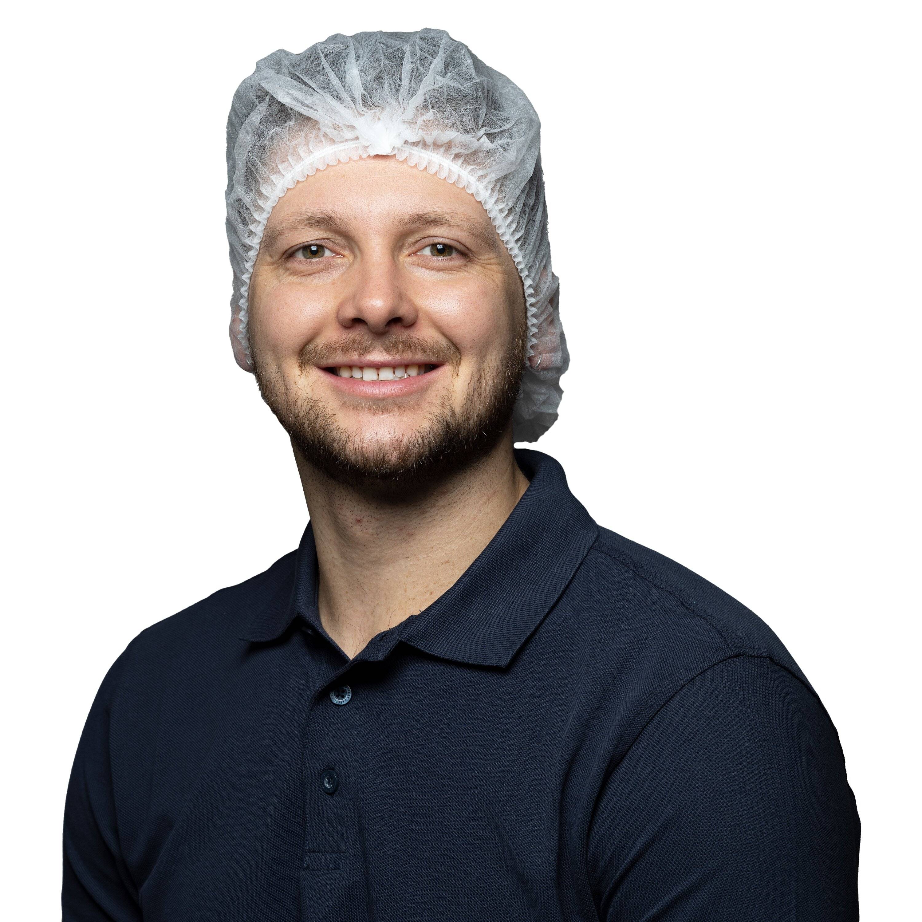 NITRAS Klipphaube, weiß, Beutel à 100 Stück-1